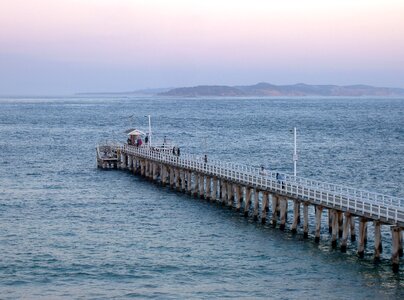 Jetty dusk sky photo