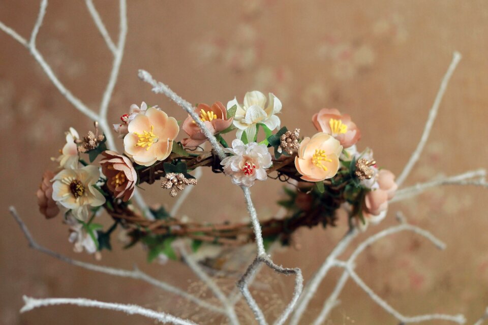 Needlework artificial flowers design