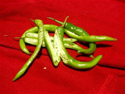 Sinigang na Baboy Nilagang Baboy Patola (Philippines) Capsicum annuum var. longum in the Philippines Siling Mahaba photos taken in Barangay Poblacion 14°57'17"N 120°54'2"E Baliuag, Bulacan, Bulacan pr