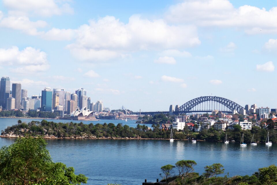 Opera house times bridge photo