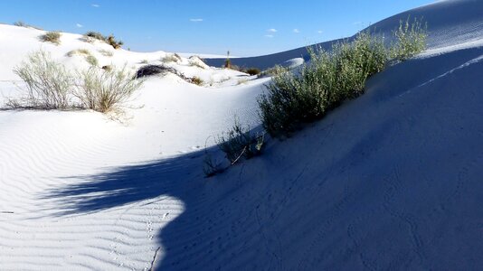 White landscape dunes