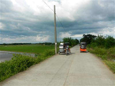 Paddy fields, grasslands, fishponds, irrigation, Kangkung (Ipomoea aquatica) and trees (Lapnit & Calasag, San Ildefonso, Bulacan Farm to Market Road) Barangays  Lapnit 15°4'42"N   120°56'10"E Cala
