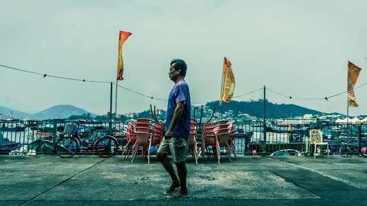 Hong kong walking port photo