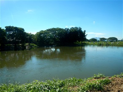 Paddy fields, grasslands, fishponds, irrigation canals, Kangkung (Ipomoea aquatica) and trees (Lapnit & Calasag, San Ildefonso, Bulacan Farm to Market Road) Villages and sitios of Calasag, San Ild