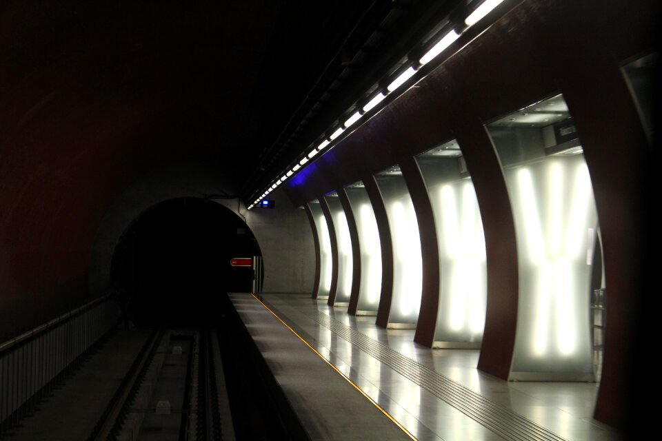 Tube station stop