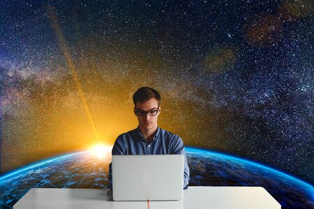 Kaufmann businessman freelancer