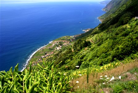 Fajã de São João, vista parcial, Calheta, São Jorge, Açores photo