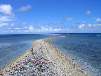 Kingman Reef (Pacific Ocean) - small strip of dry land photo