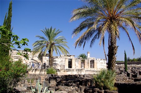 Synagoge in Kafarnaum photo