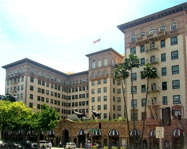 Beverly Wilshire Hotel on Wilshire Boulevard, in Beverly Hills, California