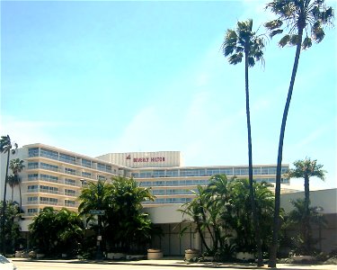 Beverly Hilton Hotel on Wilshire Boulevard, in Beverly Hills, California photo