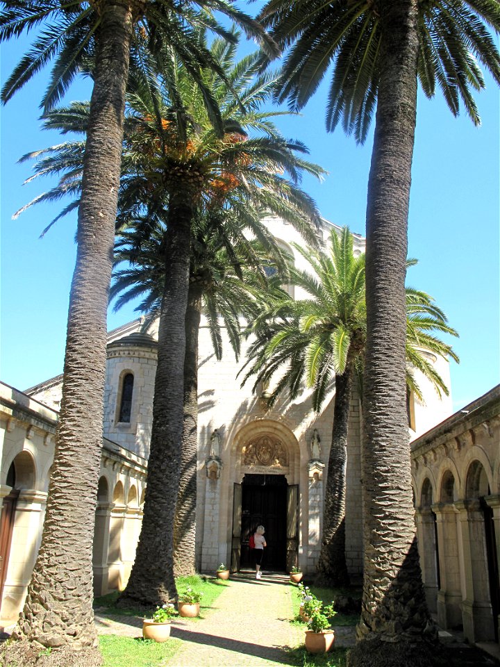 Church of the Lerins abbaye on Saint-Honorat island (Alpes-Maritimes, France).