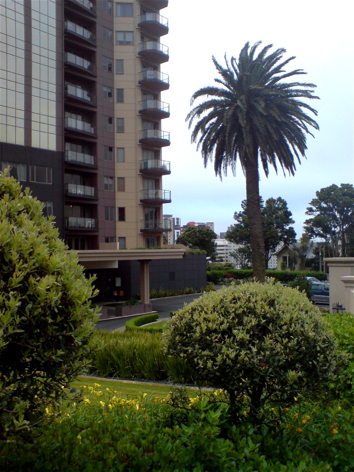 The 'Phoenix Gardens' apartment building in Grafton, Auckland City, New Zealand.