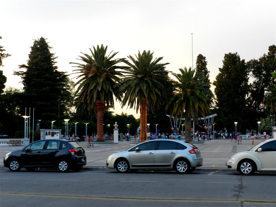 Central square in General Alvear, Mendoza