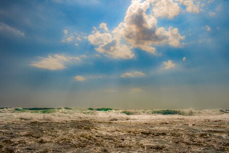 Clouds nature seascape photo