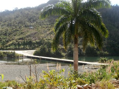 Upstream bridge over Río Toa, Guantánamo province, Cuba photo