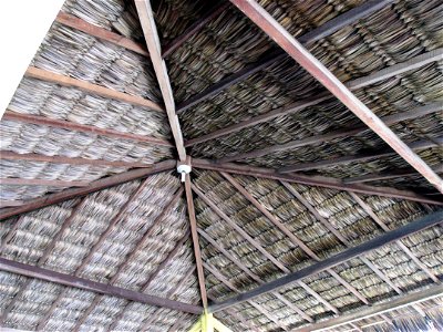 Arquitetura em palha de carnaúba em luis Correa, no Piauí.
