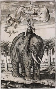 Titelkupfer Orientalische Reisebeschreibungen 1669