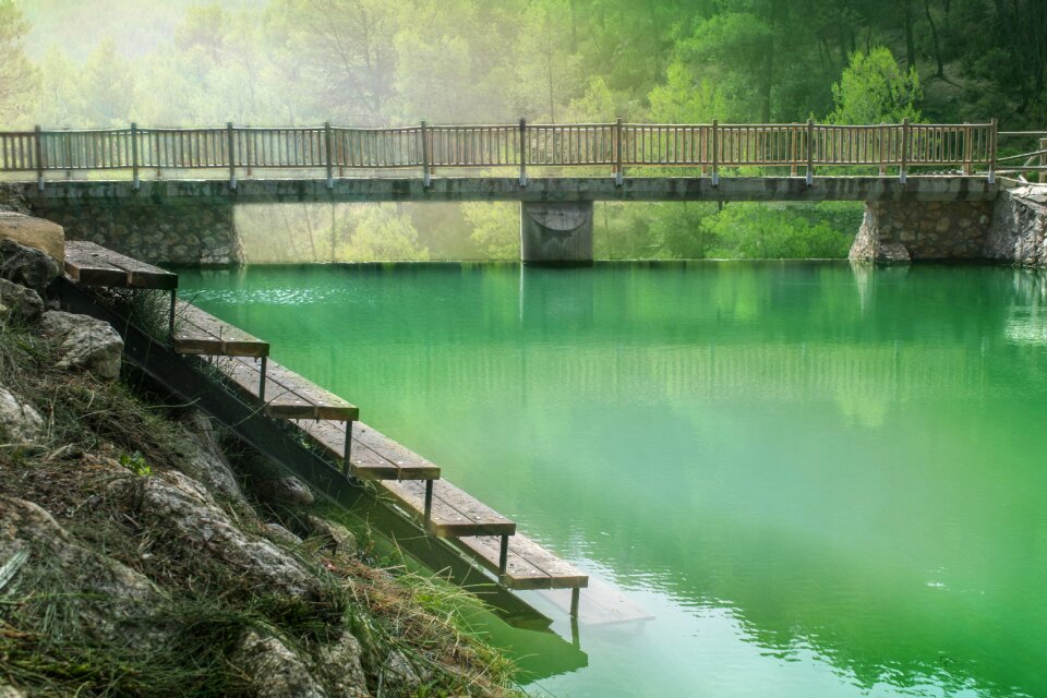 Landscape handrail picturesque