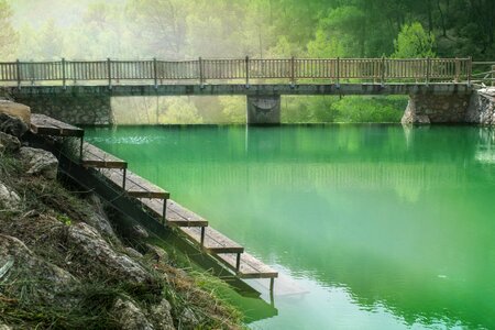 Landscape handrail picturesque