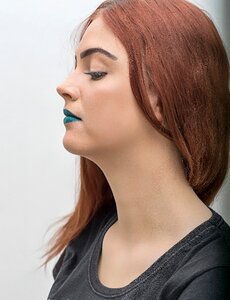 Facial hair lipstick