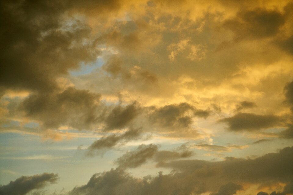 Clouds sunset nature