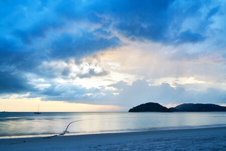 Clouds sunset nature photo