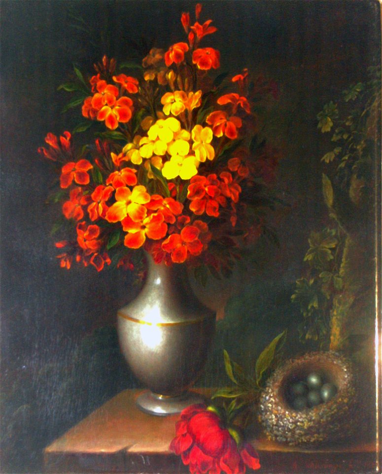 Johann Adam Schlesinger, Grünstadt, Stilleben mit Vogelnest, Stadtmuseum Grünstadt