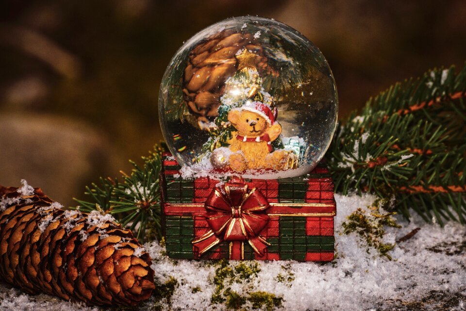 Winter christmas time decoration