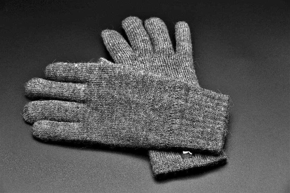 Winter finger knitted
