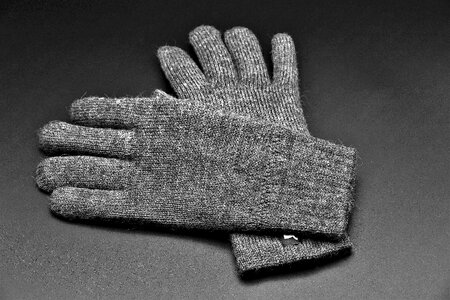 Winter finger knitted