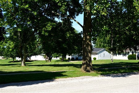Site of the John McKoon House, which was formerly located at 500 Monroe Street in La Grange, Missouri, United States. Built in 1857, it was listed on the National Register of Historic Places in 1999; photo