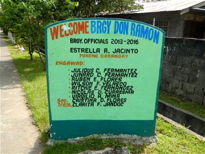 Anao, Tarlac Town Marker and Municipal Plaza, (in Barangay Poblacion, Anao, Tarlac, Tarlac Province, Cananga odorata ylang-ylang is Tagalog word ilang, meaning "wilderness", Capital of the Philippines