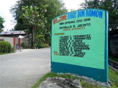 Anao, Tarlac Town Marker and Municipal Plaza, (in Barangay Poblacion, Anao, Tarlac, Tarlac Province, Cananga odorata ylang-ylang is Tagalog word ilang, meaning "wilderness", Capital of the Philippines