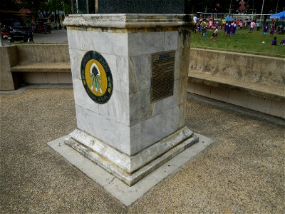 Anao, Tarlac Town Marker and Municipal Plaza, (in Barangay Poblacion, Anao, Tarlac, Tarlac Province, Cananga odorata ylang-ylang is Tagalog word ilang, meaning "wilderness", Capital of the Philippines