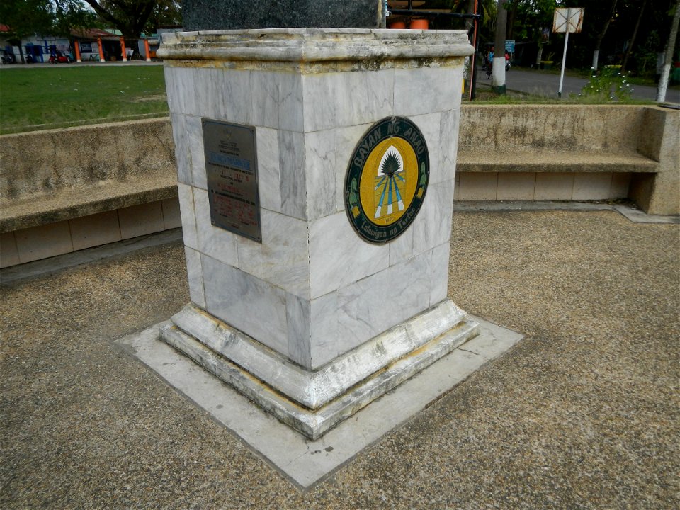 Anao, Tarlac Town Marker and Municipal Plaza, (in Barangay Poblacion, Anao, Tarlac, Tarlac Province, Cananga odorata ylang-ylang is Tagalog word ilang, meaning "wilderness", Capital of the Philippines