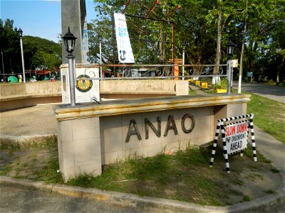 Anao, Tarlac Town Marker and Municipal Plaza, (in Barangay Poblacion, Anao, Tarlac, Tarlac Province, Cananga odorata ylang-ylang is Tagalog word ilang, meaning "wilderness", Capital of the Philippines
