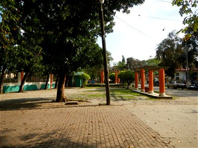 Anao, Tarlac Municipal Hall and Anao, Tarlac Town Marker and Municipal Plaza, (in Barangay Poblacion, Anao, Tarlac, Tarlac Province, Cananga odorata ylang-ylang is Tagalog word ilang, meaning "wildern