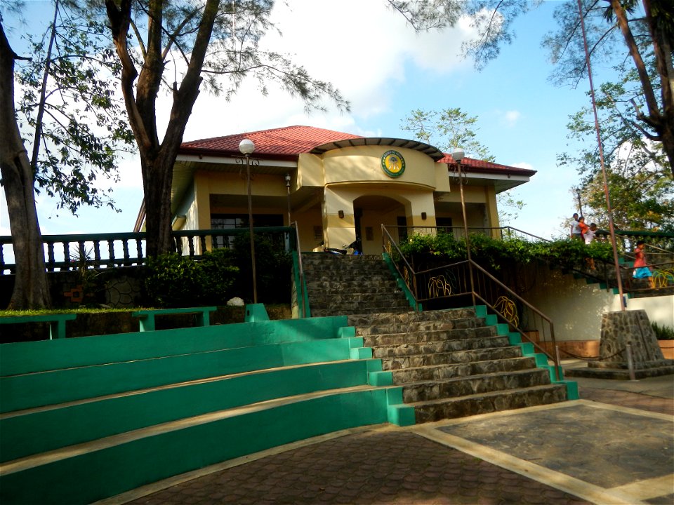Anao, Tarlac Municipal Hall and Anao, Tarlac Town Marker and Municipal Plaza, (in Barangay Poblacion, Anao, Tarlac, Tarlac Province, Cananga odorata ylang-ylang is Tagalog word ilang, meaning "wildern