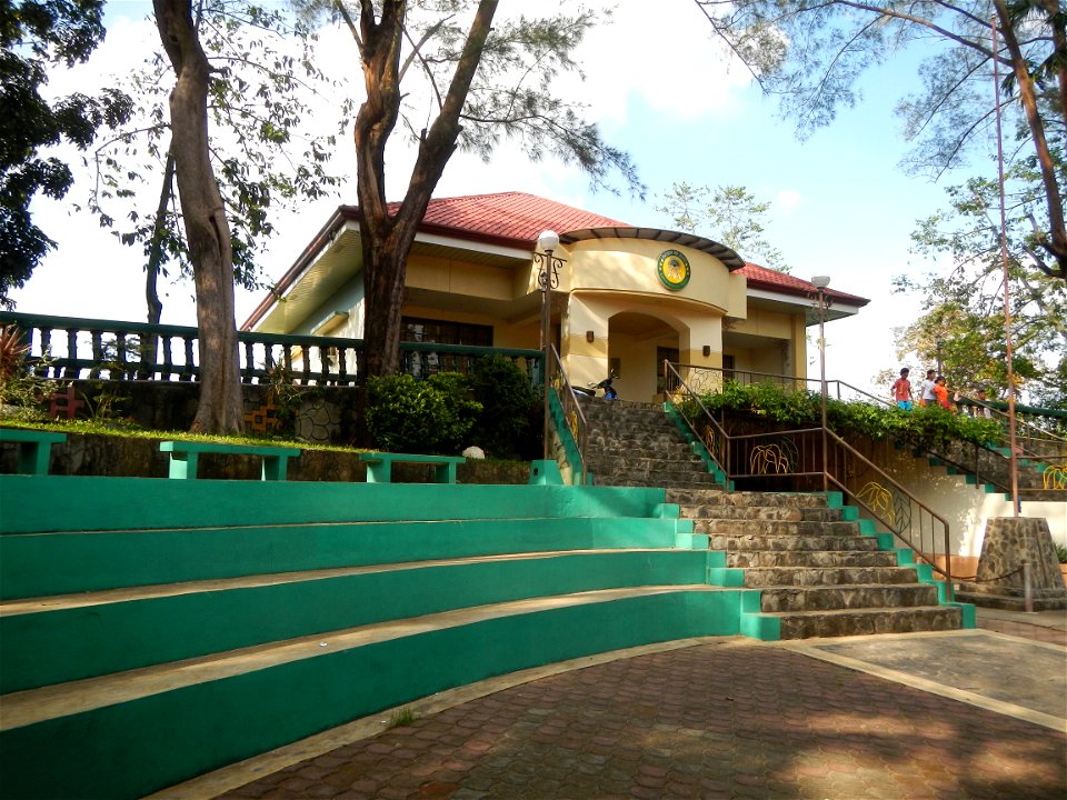 Anao, Tarlac Municipal Hall and Anao, Tarlac Town Marker and Municipal Plaza, (in Barangay Poblacion, Anao, Tarlac, Tarlac Province, Cananga odorata ylang-ylang is Tagalog word ilang, meaning "wildern