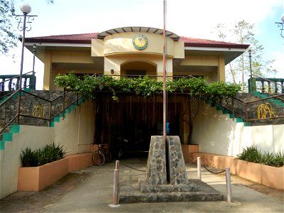 Anao, Tarlac Municipal Hall and Anao, Tarlac Town Marker and Municipal Plaza, (in Barangay Poblacion, Anao, Tarlac, Tarlac Province, Cananga odorata ylang-ylang is Tagalog word ilang, meaning "wildern