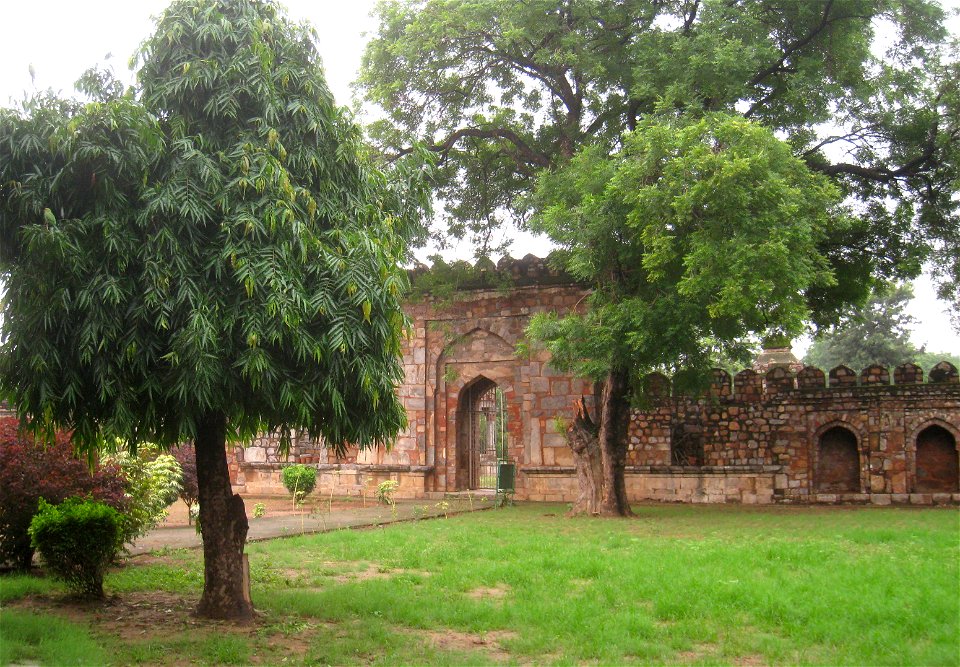Sikander Lodi's Tomb, in Lodi Gardens at dawn, New Delhi, India.