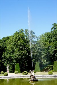 fountain in Château de Breteuil, France photo