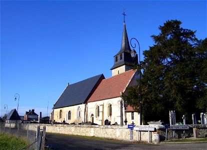 Church Saint-Cyr-et-Sainte-Julitte of Saint-Cyr-de-Salerne in the département Eure in Normandie, France. It was built in the 15th century and partially reconstructed in the 16th century. It is partial