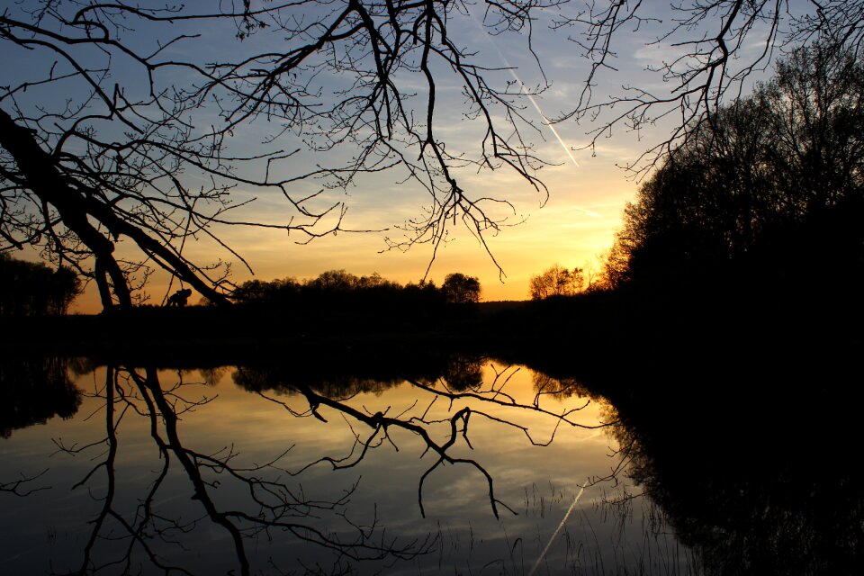 Twilight sunset horizon photo