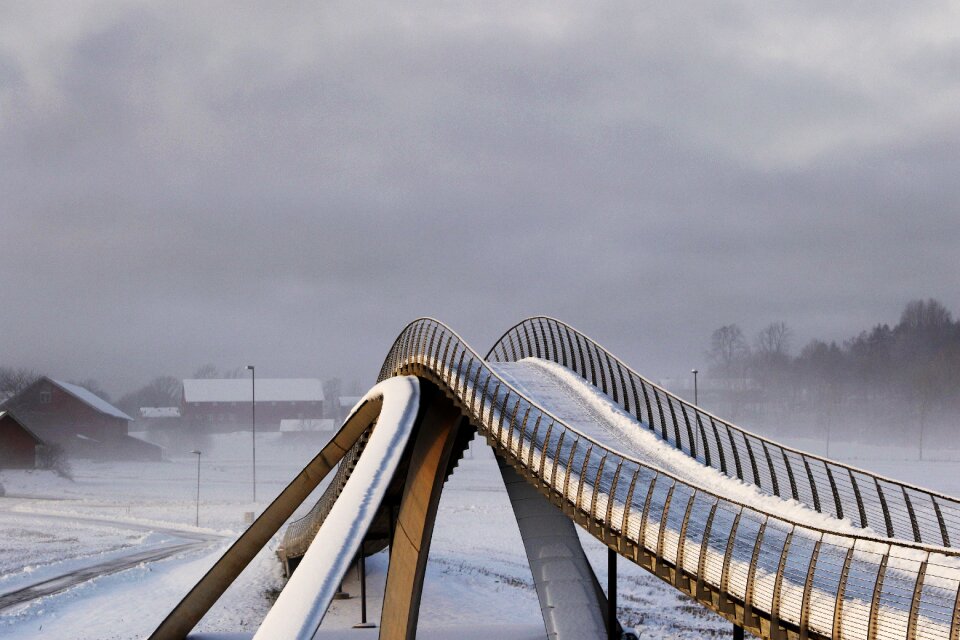 Landmark landscape gray bridge