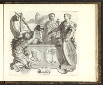 IdentificatieTitel(s): Portret van Agostino Barbarigo en de personificaties van Vertrouwen, Dankbaarheid en GunstNumismata virorum illustrium ex Barbadica gente (serietitel)Objecttype: prent albumblad