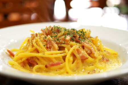 Roman egg dishes noodles