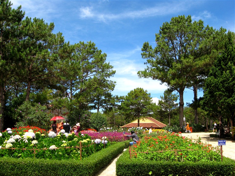 Gardens at Truc Lam Zen Monastery.