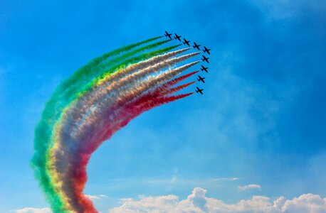 Sky military flight